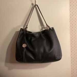 Furla Leather made in Italy black pebbled purse.  Also excellent condition.